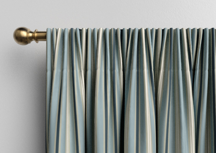 The British Stripe Co. Charles, Polzeath No.1 - Made to Measure Curtains - Image 9